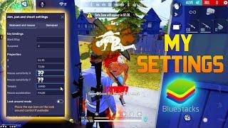 Bluestacks 5 NEW best headshot free fire settings , Keymapping + Custom HUD