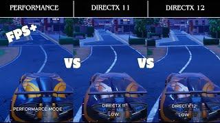 DIRECTX11 VS DIRECTX12 VS PERFORMANCE - FORTNITE CHAPTER 6