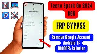 Tecno (BG6) FRP Bypass | Tecno Spark Go 2024 Frp Bypass Without Pc Android 13 Remove Google Account