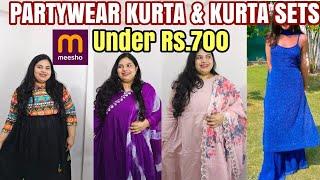 Meesho Partywear Kurta & Kurta Sets Under Rs.700 | Meesho Try On Haul | Ambika Singh