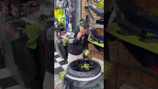 Because plain tire rims are boring... #tires #cars #paint