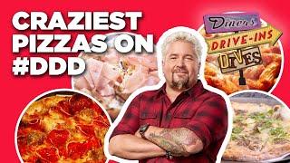 Top 15 Craziest Pizzas on #DDD with Guy Fieri | Diners, Drive-Ins and Dives | Food Network