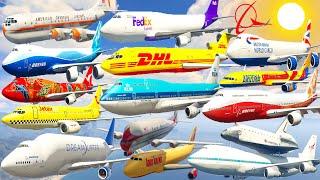 GTA V: Every Boeing Airplanes Spring Best Extreme Longer Crash and Fail Compilation (60FPS)