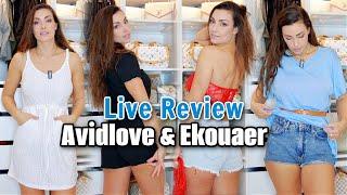 Avidlove & Ekouaer LIVE Review Try on! #amazon #avidlove