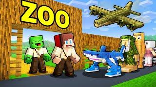 Mikey and JJ Opened a Zoo for Italian Brainrot Animals in Minecraft (Maizen)