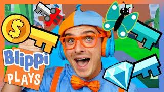 Blippi Plays 'Find the Keys' on Roblox - PART 1! | Blippi Plays Roblox! | Educational Gaming Videos