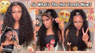 Upcoming Hair Trends: HD Lace Front Wig Install + Updo Deep Wave Hair Ft.#ELFINHAIR Review