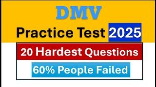 DMV Permit Practice Test 2025 20 Hardest Questions Part 1