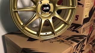 XXR 527 17x7.5 ET40 4x108 Gold