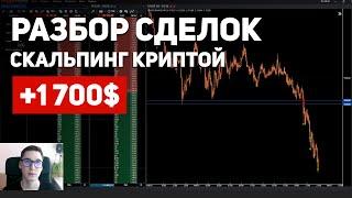 СКАЛЬПИНГ КРИПТОВАЛЮТ. ТРЕЙДИНГ НА БИРЖЕ БИНАНС. ТОРГОВЛЯ БИТКОИНОМ