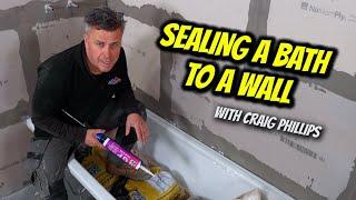 How to Seal a Bath to a Wall | @3csealants #bathroom #diy #howto