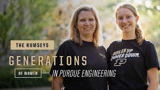 Generations of Women in Purdue Engineering: Jennifer and Katherine Rumsey