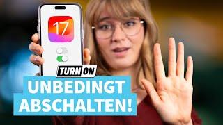 Diese Einstellungen in iOS 17 müsst ihr SOFORT ändern!