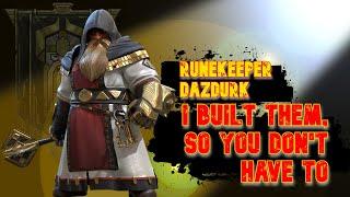 RUNEKEEPER DAZDURK | I Built Them, So You Don't Have To | RAID: Shadow Legends