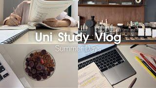 Summer productive vlog | Uni student's study vlog