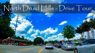 North Druid Hills, Georgia - Driving Tour - 4K