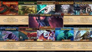 ALL 11 LEGENDARY DRAGONS (INCLUDING THE NEW FAULT RIPPER) - Dragons: Rise of Berk New Update