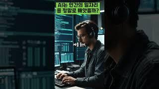 AI는 인간의 일자리를 정말로 빼앗을까?  #올바른정보