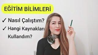 "Eğitim Bilimleri"ne Nasıl Çalıştım? |Hangi Kaynakları Kullandım? #eğitimbilimleri #kaynaklar #kpss