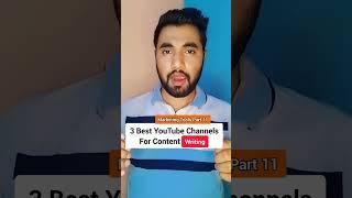 3 Best YouTube Channels For Freelance Writing #contentwriting