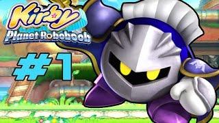 Kirby: Planet Robobot 3DS - 100% Walkthrough Part 1 Meta Knightmare Returns Lvl 1