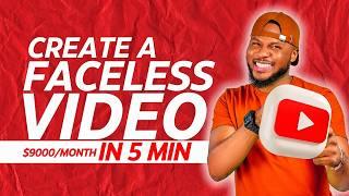 I Found the Easiest FACELESS YouTube Niche That Makes $9,000 Monthly | Make Money Online