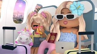 FAMILY VACATION TO OUR CALIFORNIA DREAM HOUSE! *MY DAUGHTERS FIGHT?* Roblox Bloxburg Voiced Roleplay