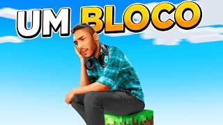 O YOUTUBER que SOBREVIVEU em APENAS UM BLOCO do Minecraft