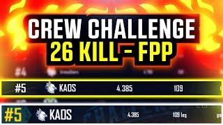 #5th KAOS TEAM | PUBG Mobile Crew Challenge - FPP Mode (Türkçe)