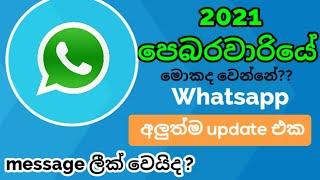 Whatsapp New Update 2021 | Major whatsapp privacy and policy  | Terms & Conditions in Sinhala