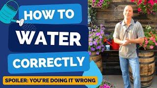 How to Water CORRECTLY - Forget What You Know - Learn The Professional Way