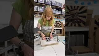 Printing a Linocut with a Relief Printing Press