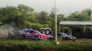 Practice Moments from Indonesian Drift Series Round 4 2024 in Mijen Semarang