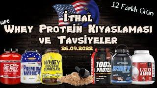 Ülkedeki İthal Whey Proteinleri Kıyasladım ( 26.09.2022 ) #nutrever #nutrend #ericfavre #weider