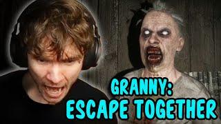 Teo and Yomo try to escape from Granny