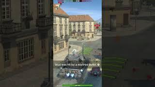 he was hit by a misfired bullet |#shorts #memes #wotb #worldoftanksblitz #worldoftanksfunnymoments