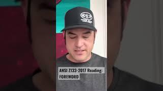 ANSI Z133-2017 Reading: FOREWORD #treeclimber #arborist #ericmcgrew #elevatedoffice