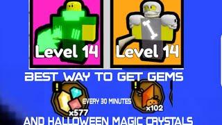 Best way to get gems and Halloween magic crystals in control army 2.