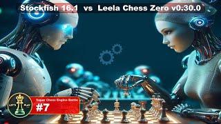 Stockfish 16.1 vs Leela Chess Zero v0.30.0 | Super Chess Engine Battle #7