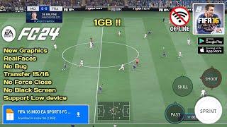 FIFA 16 Mobile Mod 24 android apk + data Obb Mediafire [BIG UPDATE V8.2] Best Graphics Camera PS5