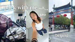 pack with me to go to bejing!!! travel vlog | day 1 