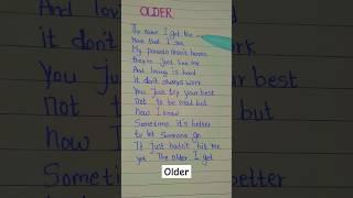 OlderSong🪄 by Sasha Alex Sloan #music #love #song #newmusic #lyrics #songlyrics #older #trend