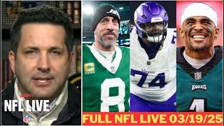 FULL NFL LIVE | ESPN latest on Aaron Rodgers decision, Texans sign Cam Robinson, NFL ban Tush-push?