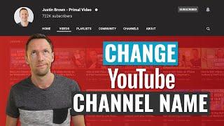 How to Change YouTube Channel Names (Step-by-Step!)