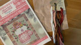 Kitting Up Christmas and Thanksgiving Cross Stitch Charts Together From Stash | #flosstube