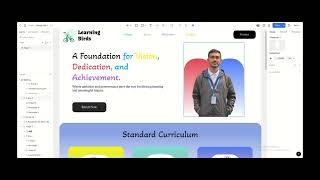 A Learning institute website design overview || Pixso Presentation (Contest - 2)