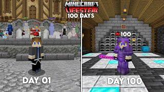 I Survived 100 Days In LifeSteal SMP In Minecraft ( HINDI )