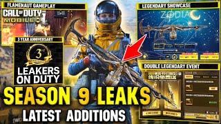 SEASON 9 LEAKS | Updated Flamenaut | Double Legendary Event | Anniversary | COD Mobile | CODM