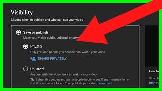 How to Upload a Private YouTube Video