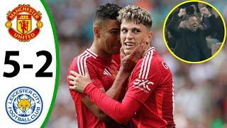 Manchester United vs Leicester City 5-2 - All Goals & Highlights - 2024